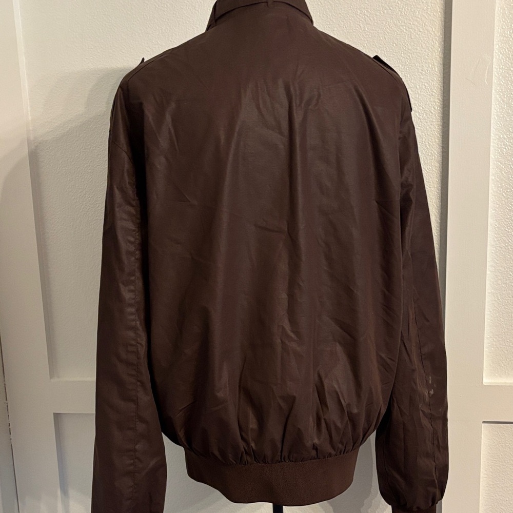 Vintage 80’s brown men’s MEMBERs ONLY Thailand zip up jacket sz 42 EUC - Picture 6 of 12